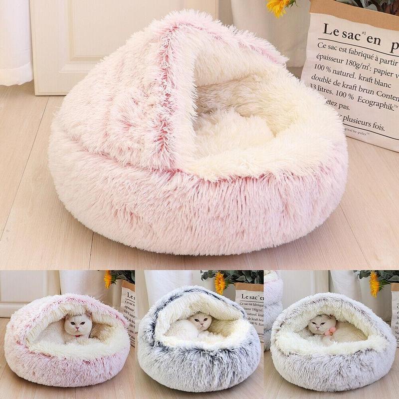 Snuggle Cave Plush Pet Bed