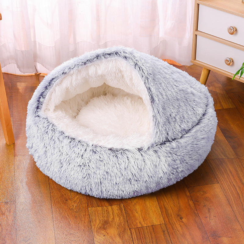 SNUGGLE HOODED PET BED