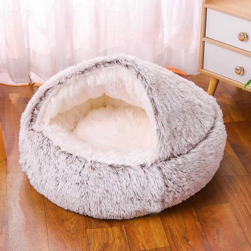 SNUGGLE HOODED PET BED