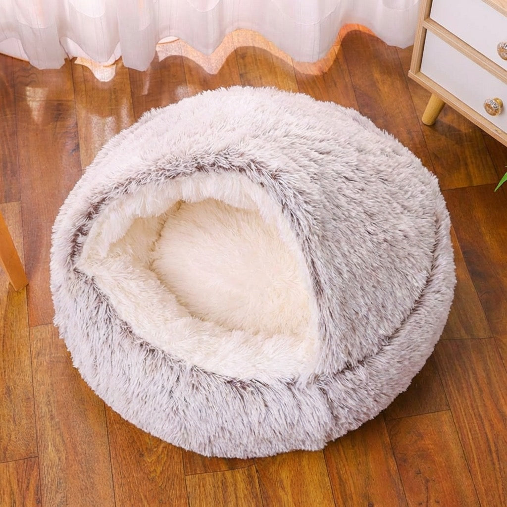 SNUGGLE HOODED PET BED
