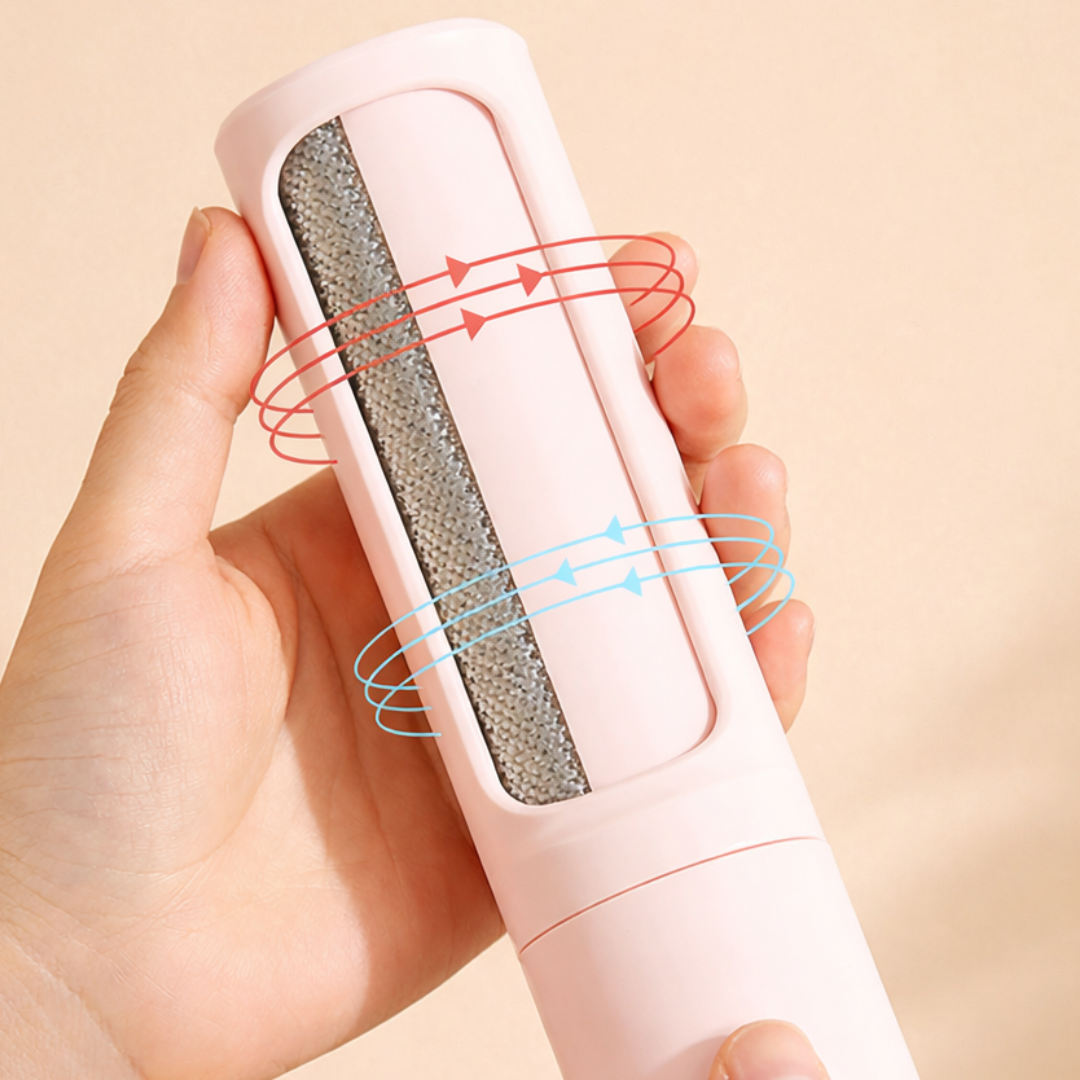 2 in 1 REUSABLE LINT ROLLER Portable Pet Hair Remover