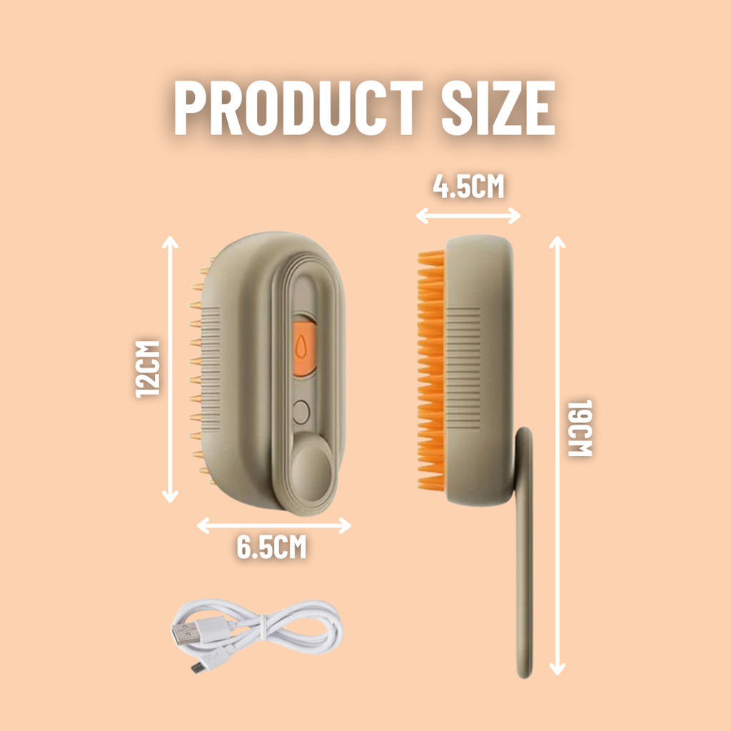 PET STEAM MIST BRUSH Foldable Massage Brush