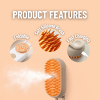 PET STEAM MIST BRUSH Foldable Massage Brush