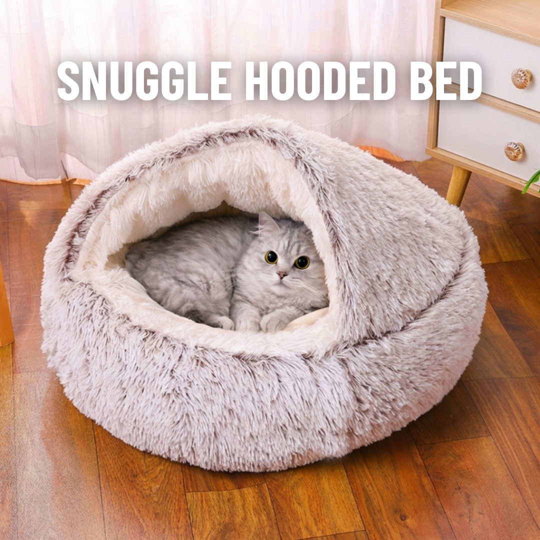 SNUGGLE HOODED PET BED