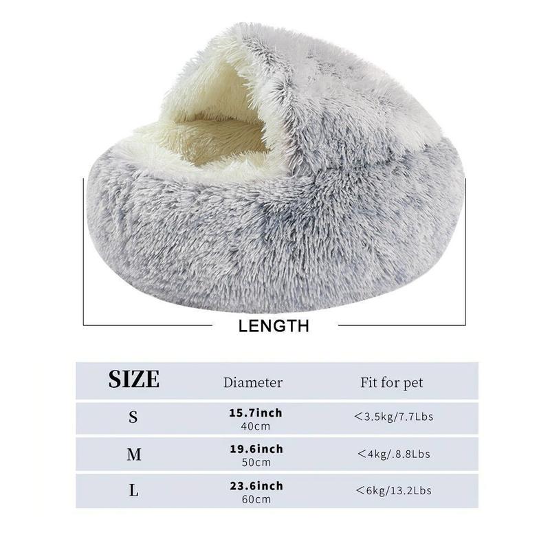 Snuggle Cave Plush Pet Bed